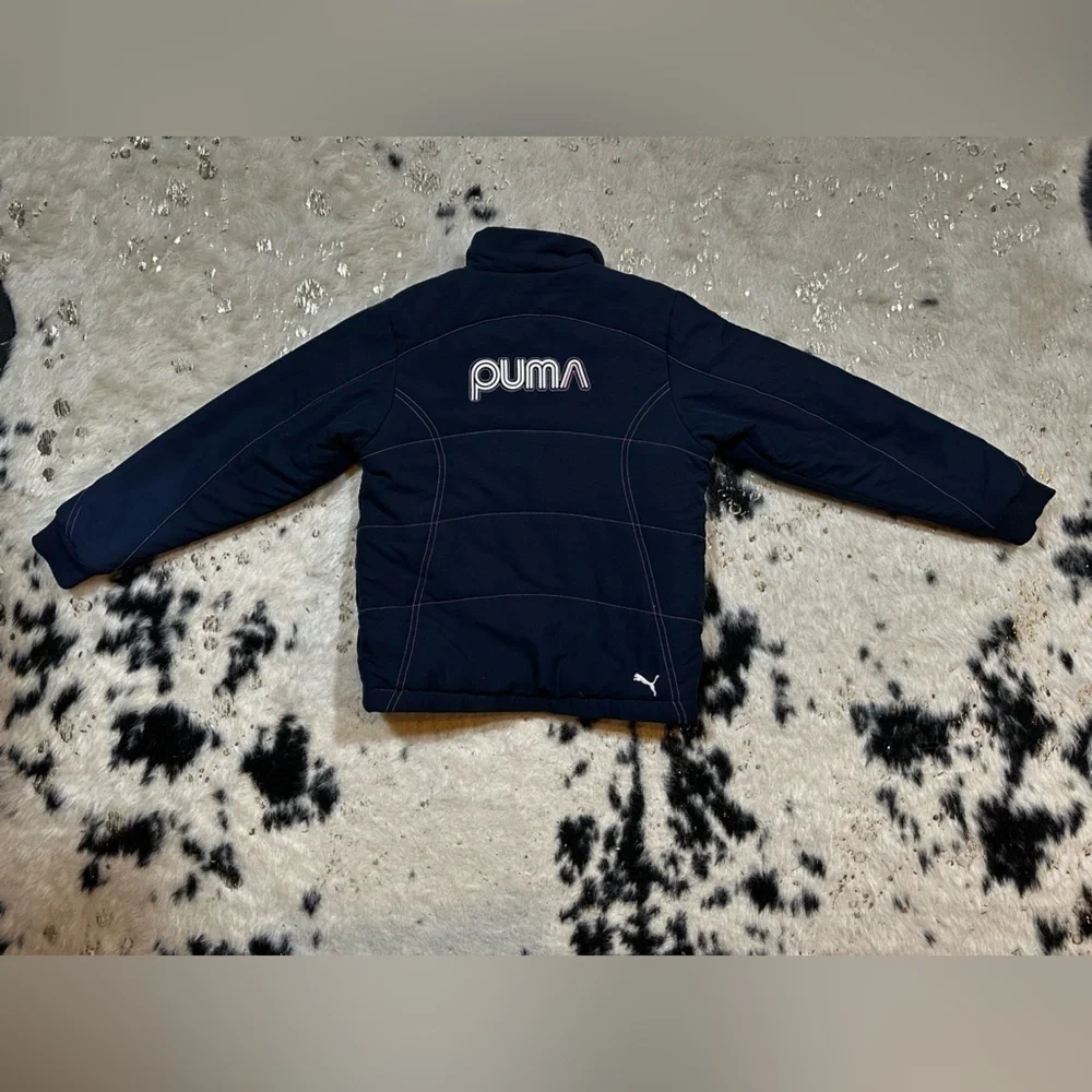 PUMA Girl’s Navy Blue Puffer Coat Size Small